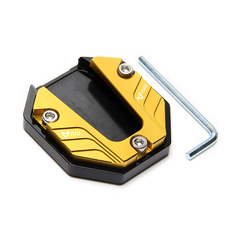 Aluminium Motorcycle Bike Kickstand Extender Voet Zijstandaard Extension Voet Pad Ondersteuning Plaat Motor Accessoires Parkeren: Lavendel