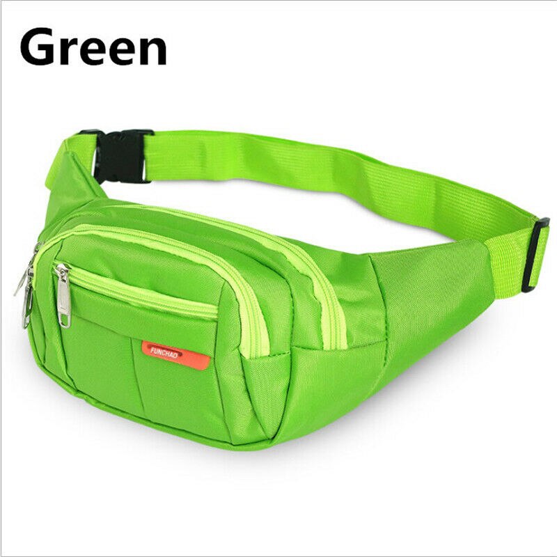 Bolsa de cinturón impermeable para correr al aire libre bolsillo riñonera bolsa de gimnasio: green