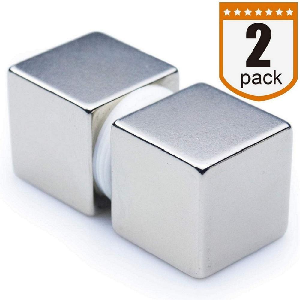 MIKEDE Cube Neodymium Magneten, super sterke magneet Sterkste Inch Cube Zeldzame Aarde Magneet-Grade N52, pak van 2
