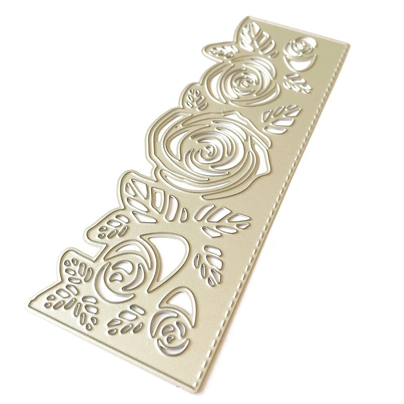 flowers Cutting Dies Making Scrapbook Greeting Card edge Lace Hollow Border Metal Cutting Dies Stencil Frame Embossing Template: SH1937