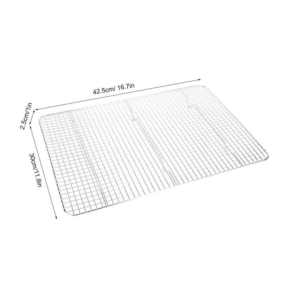 No Rust Roasting Rack 42.5x30x2.5cm Stainless Steel Roasting Cooling Rac... – Vicedeal