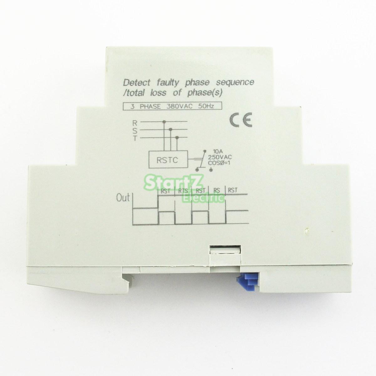 Detect faulty phase sequence total loss if phase RSTC