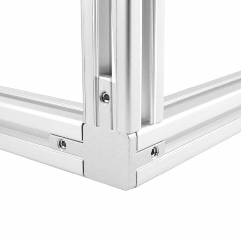 4-Pack 3030 série 3-Way extrémité coin support connecteur, avec vis pour Standard 8Mm T fente aluminium Extrusion profil