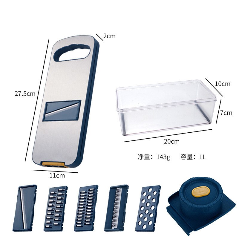 Ustensile de cuisine multifonction en acier inoxydable 304, outils pour couper et broyer les pommes de terre, Gadgets: 7