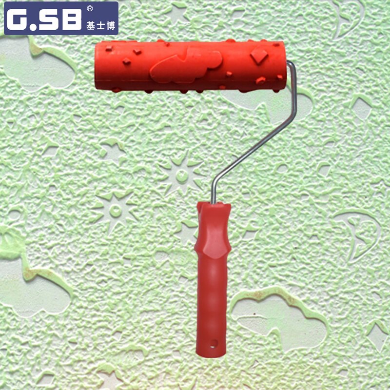 7" inch Roller Wallpaper Roller Paint Tool Sets Wall Art Decor Paint Rollers 3d rubber Liquid Wallpaper NO.147