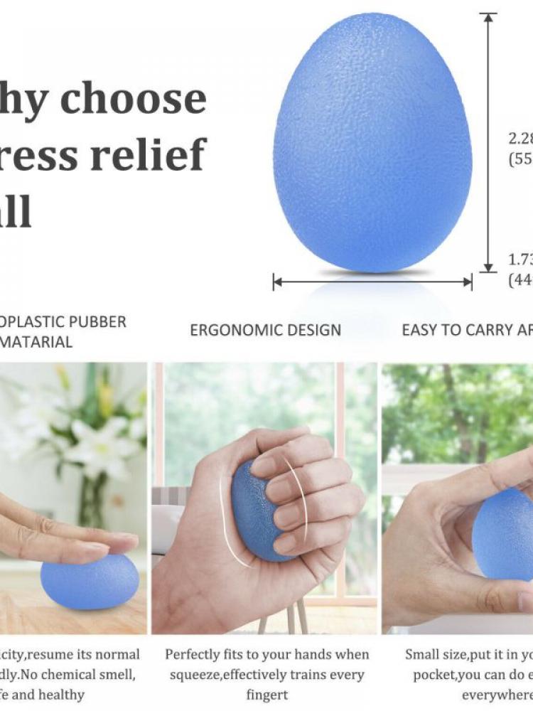 Silicone Ball Grip Practice Finger Hand Strength Rehabilitation Training Handball Vent Trainer