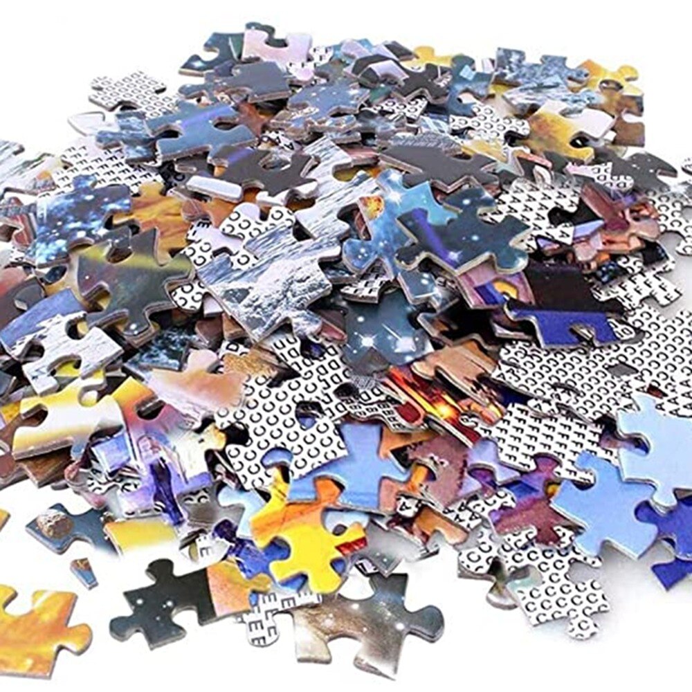 Legpuzzels 1000 Stuks Voor Volwassenen En Kinderen, Regenachtige Nacht Lopen Volwassen Legpuzzels, Spel Leren Onderwijs Jigsaw