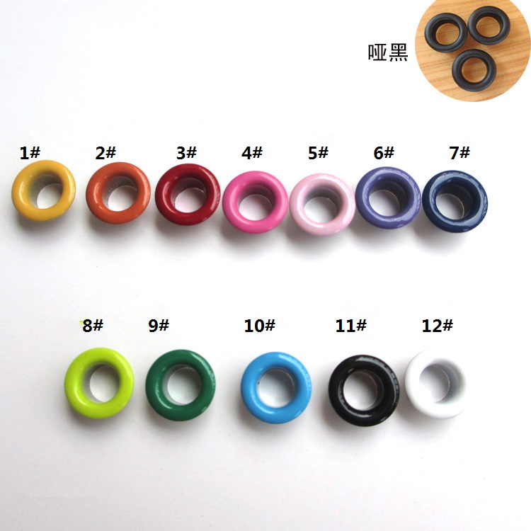 1 sarja työkalu  +100 sarja sisäreikä 10mm metallisilmukkaa metalliset leikekirja vaatetarvikkeet sekavärisiä nahkakäsitöitä