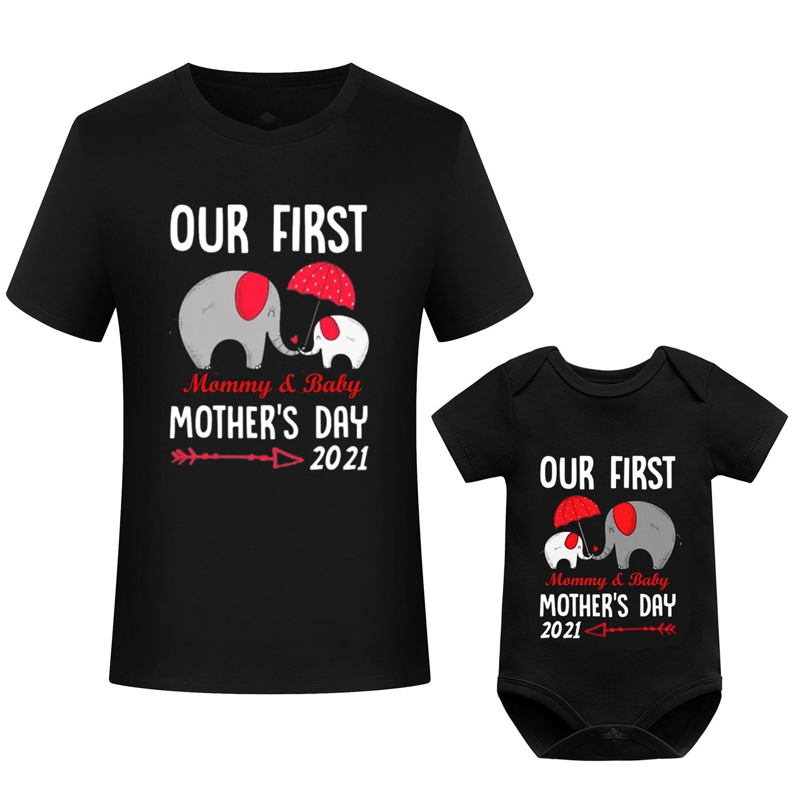 Baby-Overall mit elefanten- und buchstabenprint, kurzarm, lässige sommerkleidung für jungen und mädchen zum muttertag