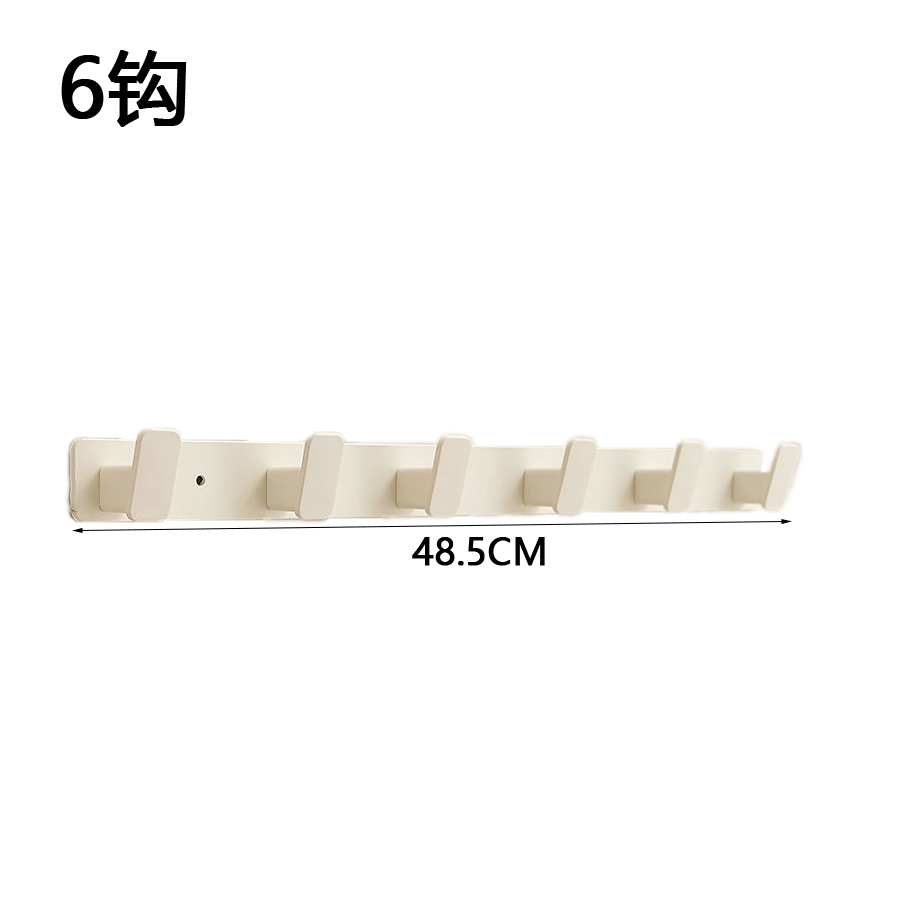 Coat Hook Wall Rack Hanger - Black Coat Rack with Hooks Wall Hooks for Hanging Hat Key Bag Towel Wall Mount Coat Rack: light yellow