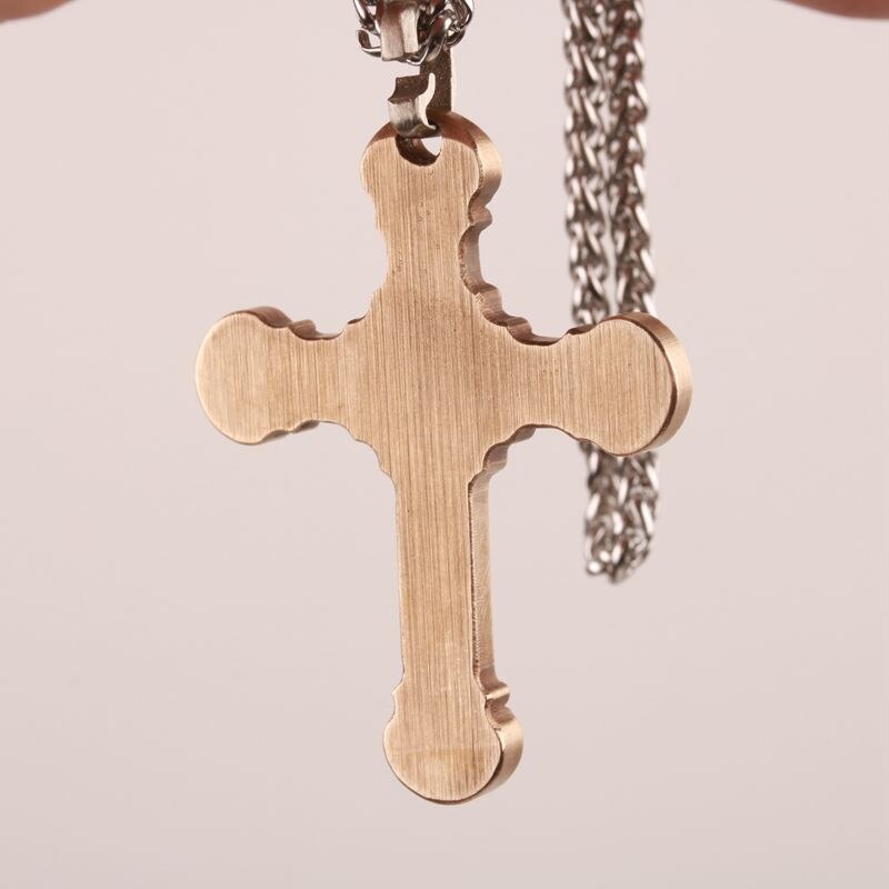 24 Inch Ketting Cross Sales H62 Messing Mannen Jusus Christus Religieuze Kruisbeeld Hanger Jezus Cn (Oorsprong) Metalen