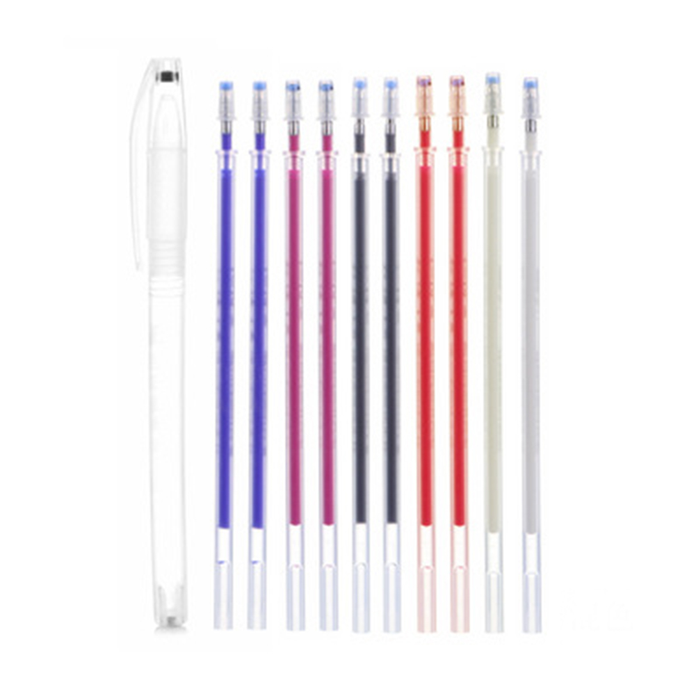 11Pcs/lot DIY Sewing High Temperature Disappearing Pen Fabric Markers Pencil Fade Out for Drawing Lines Disappearing Marker Pens: 1C
