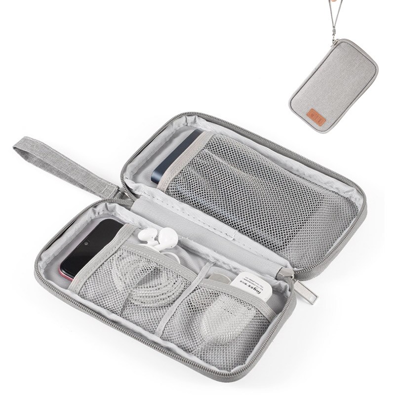 Przenośna torba robić przechowywania moc Bank kable USB uchwyt ładowarki Organizer robić kabli etui podróżne akcesoria robić toreb elektronicznych