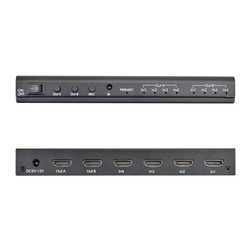 HDMI Matrix 4X2 HDMI 4 in 2 Out 4K 2K HDMI 4 x 2 Switcher HDMI 1.4B EU Plug