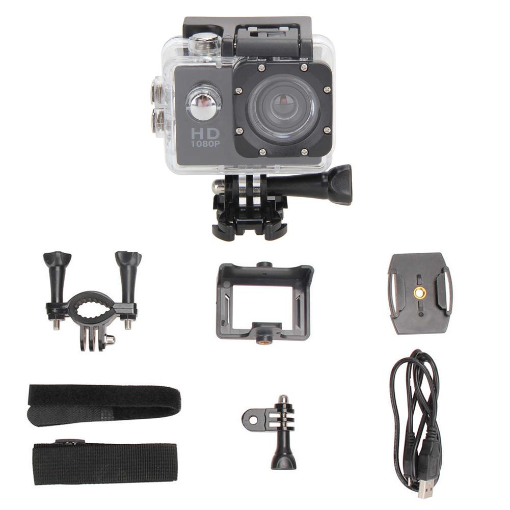 2,0 Zoll voll HD 1080p wasserdichte Kamera Camcorder Sport DV gehen Wagen Nocken Profi Camcorder mit Nocken Zubehör zum Skifahren Radfahren