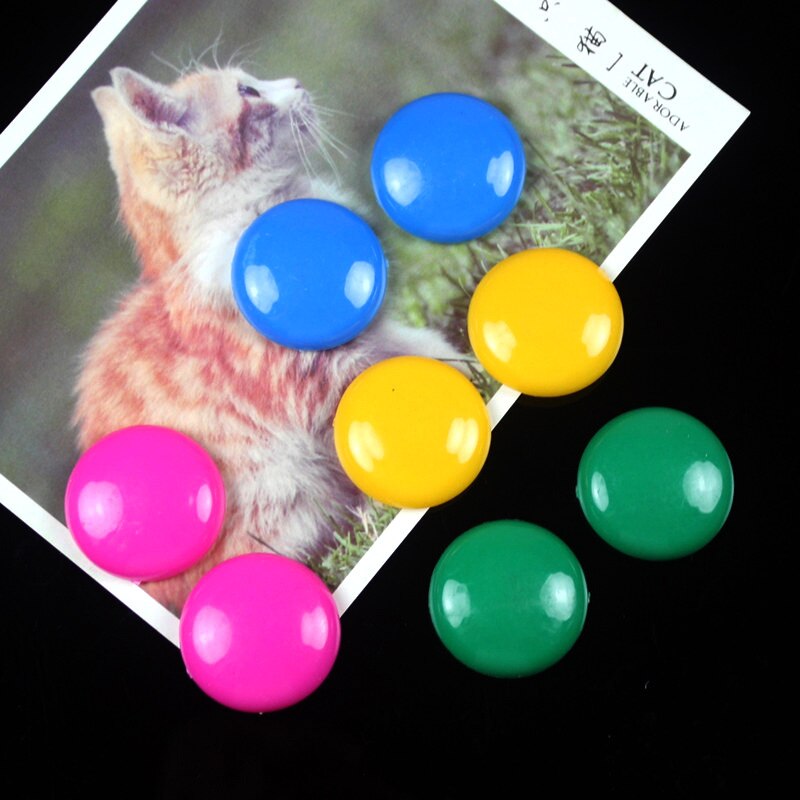 30mm kleuren ronde magnetische onderwijspasta zwart wit bord magneet gesp sterke magnetische spijker
