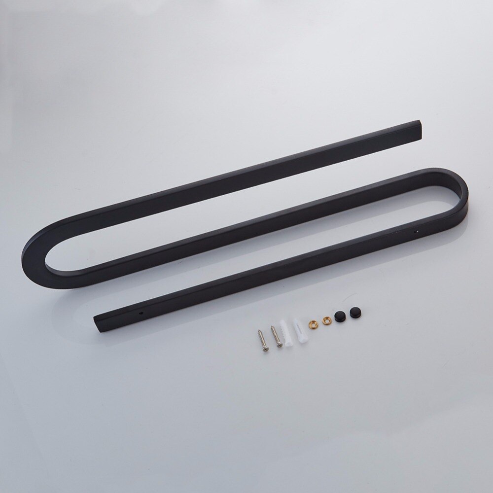 Barre porte-serviettes noir, ensembles d'accessoires de salle de bain, produits, barre porte-serviettes