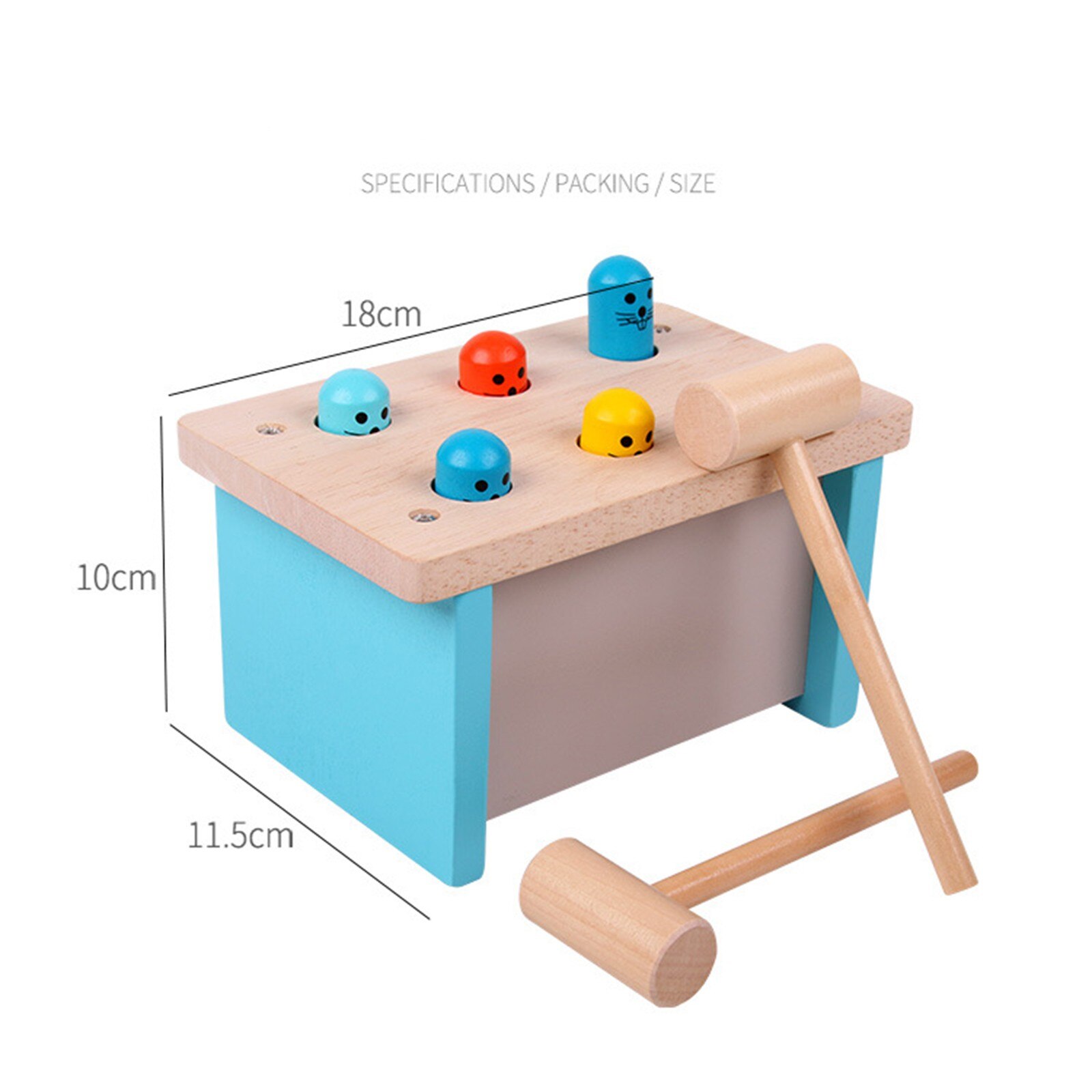 Leuke Stijl Hamster Game Kinderen Houten Speelgoed Hamer Beat Decompressie Kids Educatief Speelgoed Ouder-kind Interactief Spel