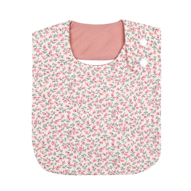 KLV 1PC Blumen- Baby Lätzchen mit Geschmack Kleine Blume Druck Speichel Handtuch Kleinkinder Kleinkinder Mädchen Spucktücher für Neugeborenen fütterung Pflege