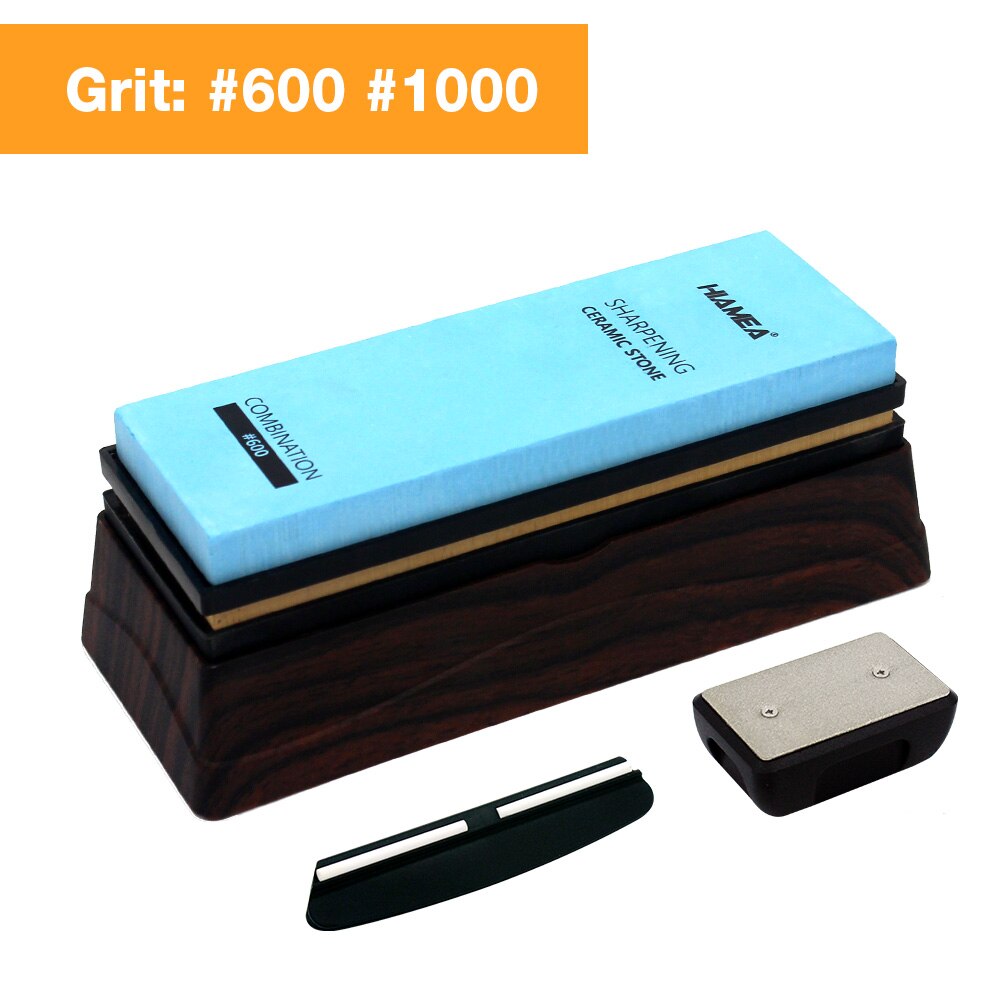 HIAMEA ceramic stone Knife Sharpener whetstone Sharpening Stones grinding stone System honing set 600 1000 grit: 600 1000 set