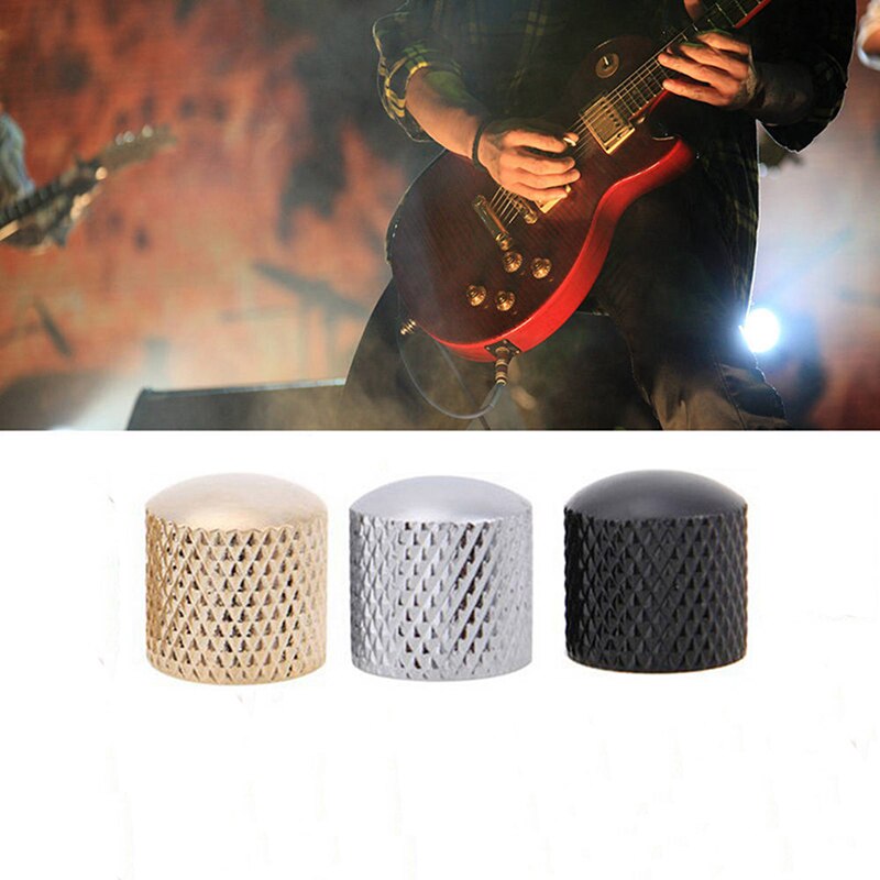 Métal dôme ton guitare basse bouton de commande bouton outils pour Fender A potentiomètre guitare clé pièces musicales