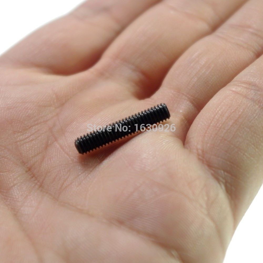 100 pieces M8x20mm Head Hex Socket Set Grub Screws Metric Threaded flat-head