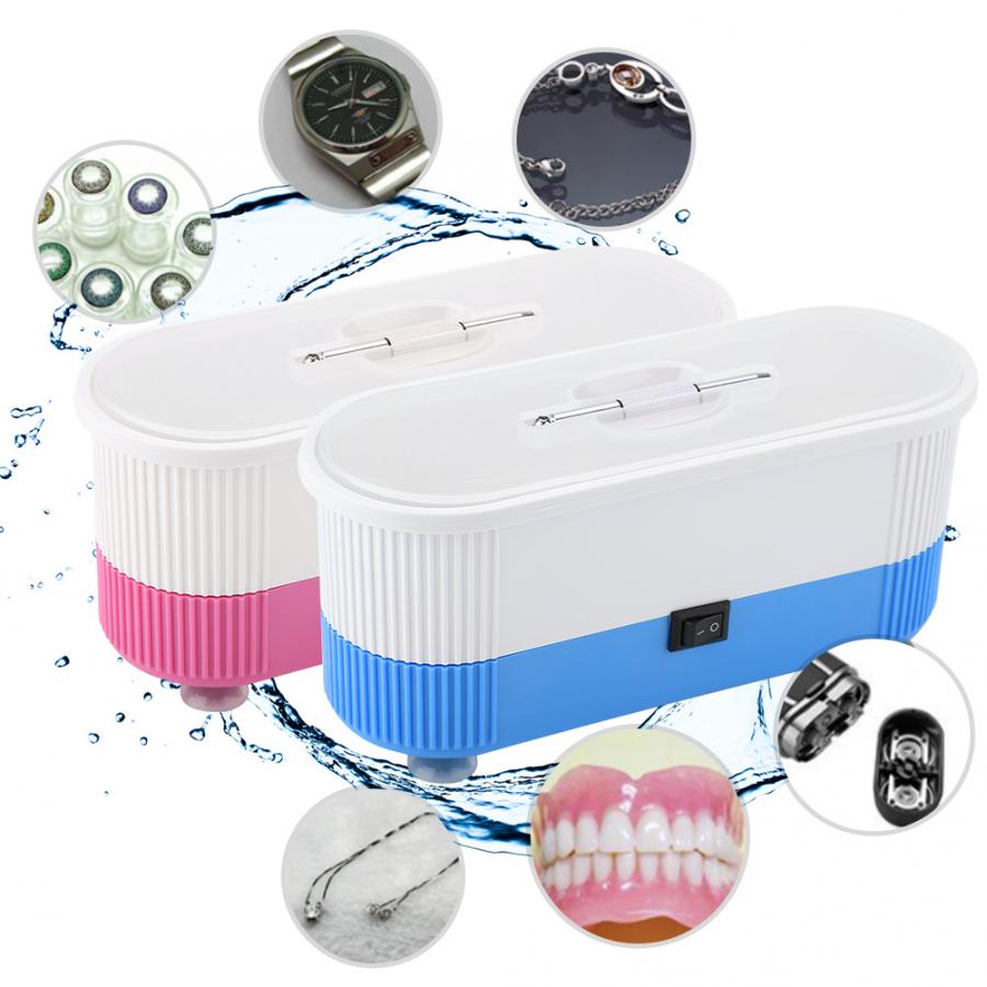 Limpiador de gafas ultrasónico para el hogar, limpieza de lentes de contacto, anillo de reloj, joyería, máquina de limpieza ultrasónica