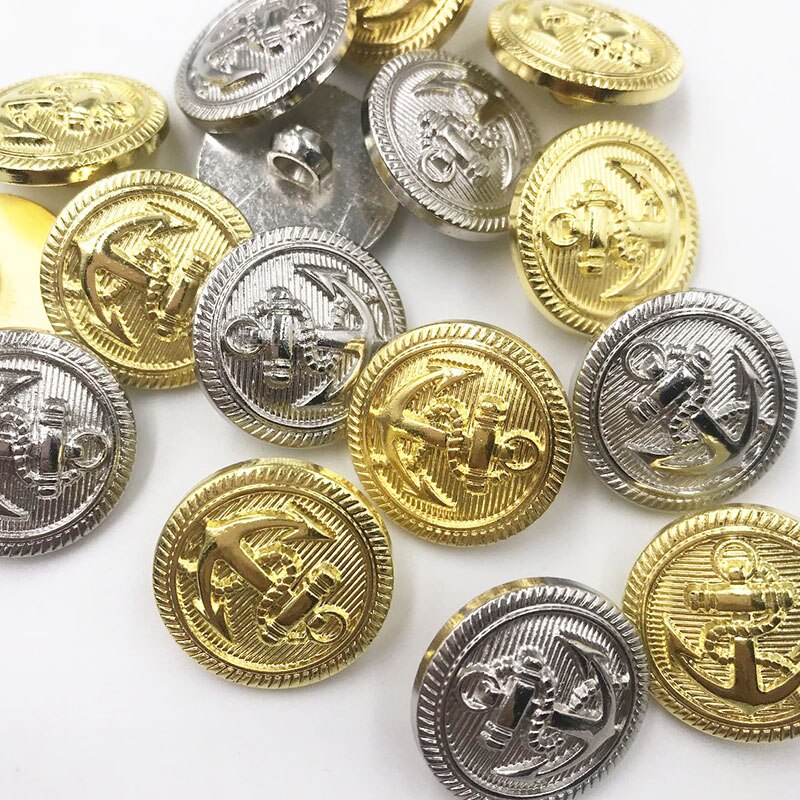 5 STKS Mode Metalen Goud Graveren Koperen Knop DIY Voor Handgemaakte