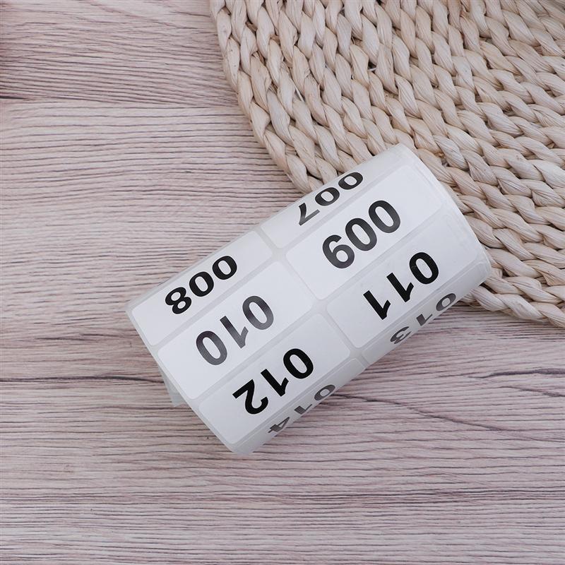 1-500 Numbers Consecutive Number Labels Inventory Stickers Product Claiming Labels