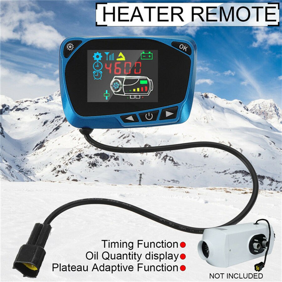 Blue LCD Switch For Car Track Diesels Air Parking Heater Interior Portable