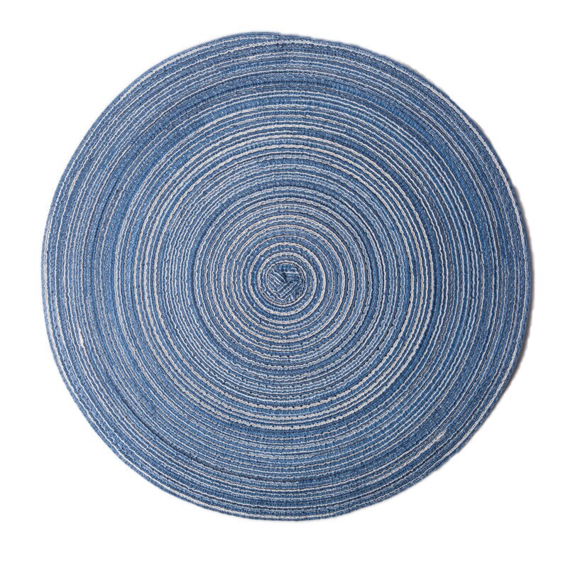 Onderlegger ronde tafel ramie isolatiemat effen placemats linnen antislip tafelmat keukenaccessoires decoratie onderzetter