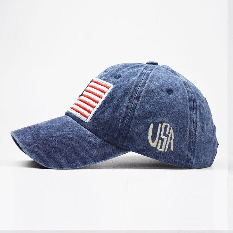#45 baseball cap til voksen klassisk amerikansk flag vasket gammelt brev amerikansk solskærm baseball cap casquette baseball бейсболки