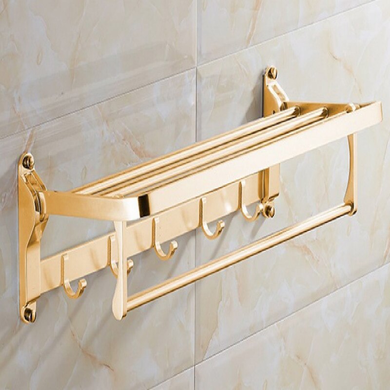 Doré Noble tempérament or porte serviette porte serviette porte serviette toallero serviette tige: Jaune