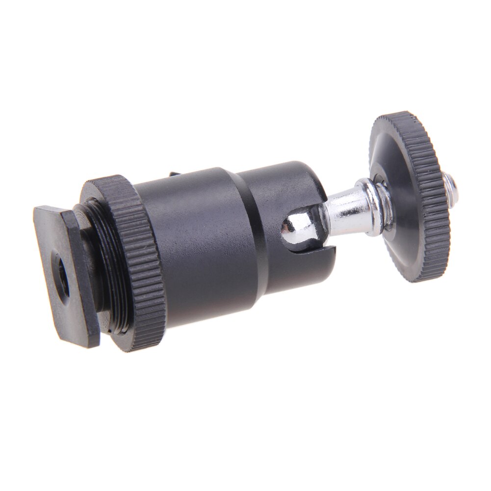 Mini Ball Kopf Blitz Halterung Halfter Halterung 1/4 Dual Muttern Adapter Ball Kopf mit Schloss Stativ Montieren Kameras LED Licht Blitz Halterung