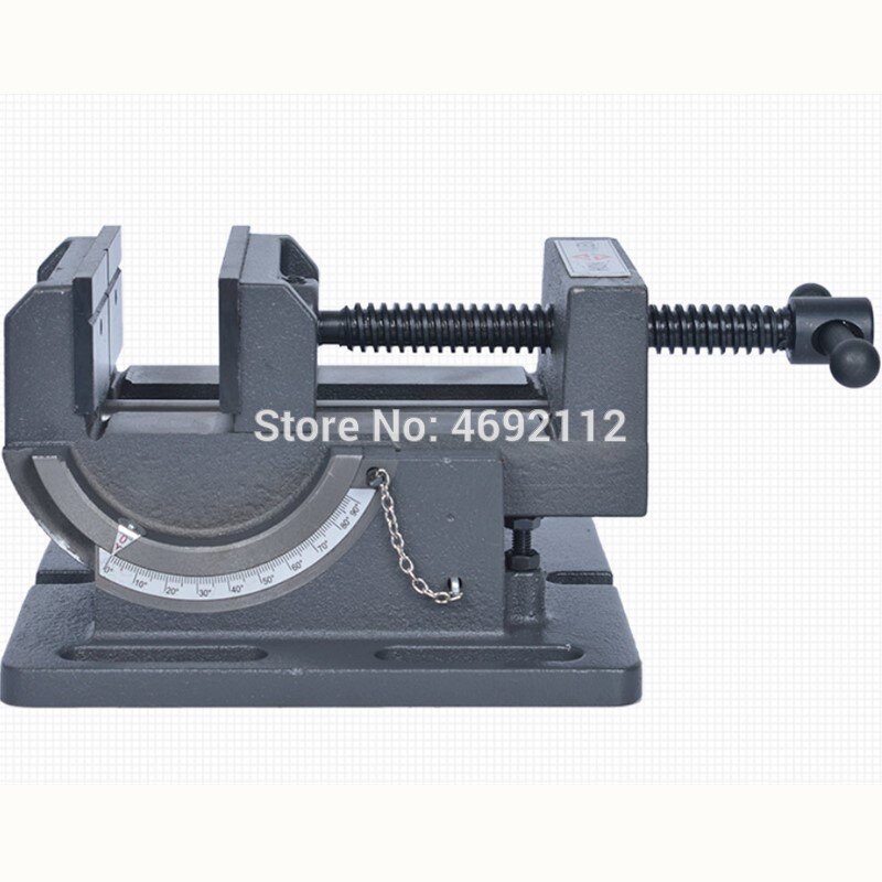 Tilting guide bar angle clamp, drill bench drill with 90 degree angle small vise 3 inches.