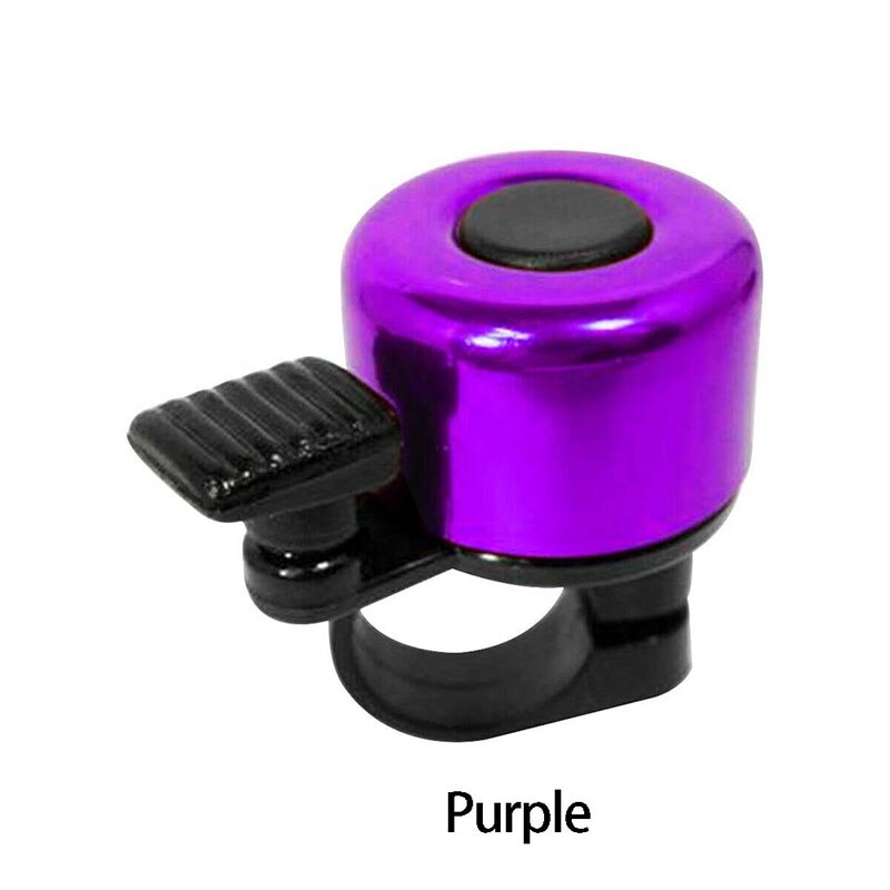 Aluminum Alloy Loud Sound Bicycle Bell Handlebar Safety Metal Ring Environmental Bike Cycling Horn Multi Colors Handlebar Bell: Purple 