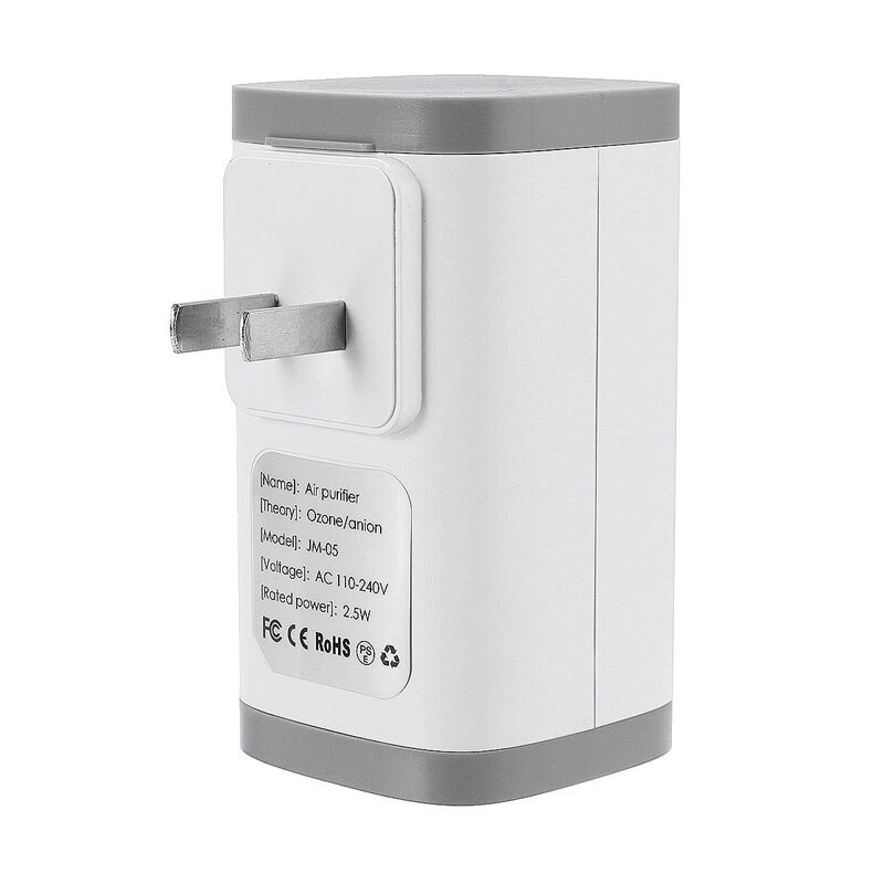 Luchtreiniger 220v ozonreiniger voor thuis luchtreiniger badkamer toilet huisdier deodorant ontsmettingsapparaat luchtreiniger: Ons stekker