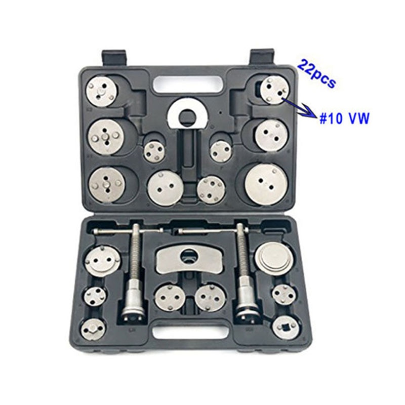 Auto Wind Back Hand Tool Kit 22 pcs Universal Disc Brake Caliper Piston Pad Car