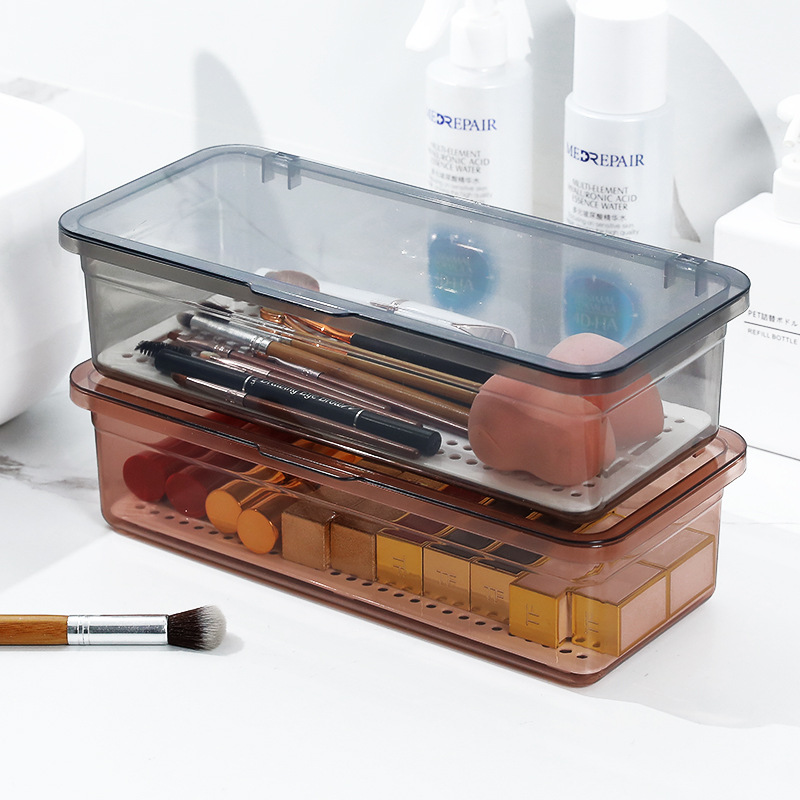 Flatware Plastic Tray Storage Drawers With Lid Kitchen Cutlery and Utensil Drawer Organizer Silverware Countertop Container