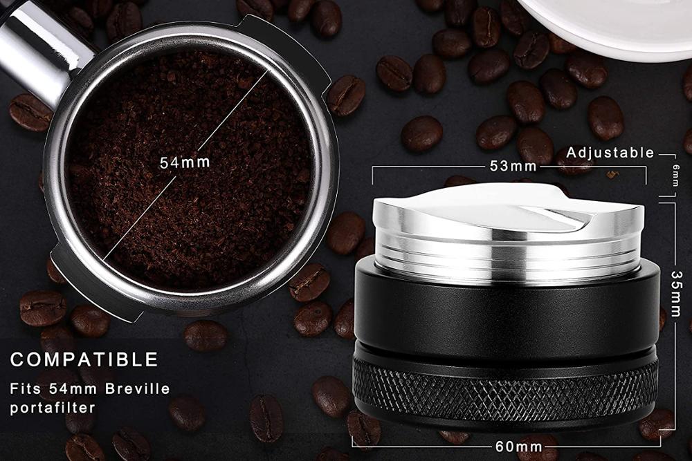 53mm / 51mm Kaffee Verteiler Espresso manipulieren Kaffee Leveler Passt für 54mm Breville Siebträger Espresso Händler