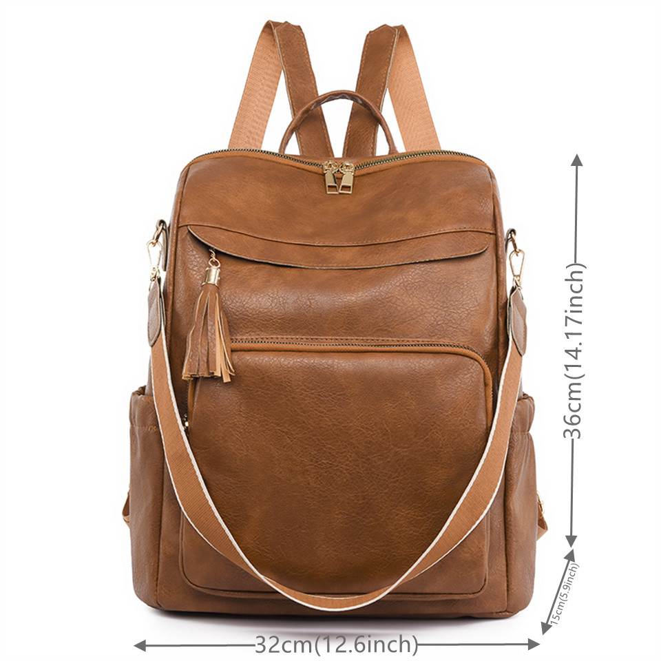 Frauen Rucksack PU Leder Schule Taschen Für Jugendliche Mädchen der Reise Schulter Tasche Rucksäcke