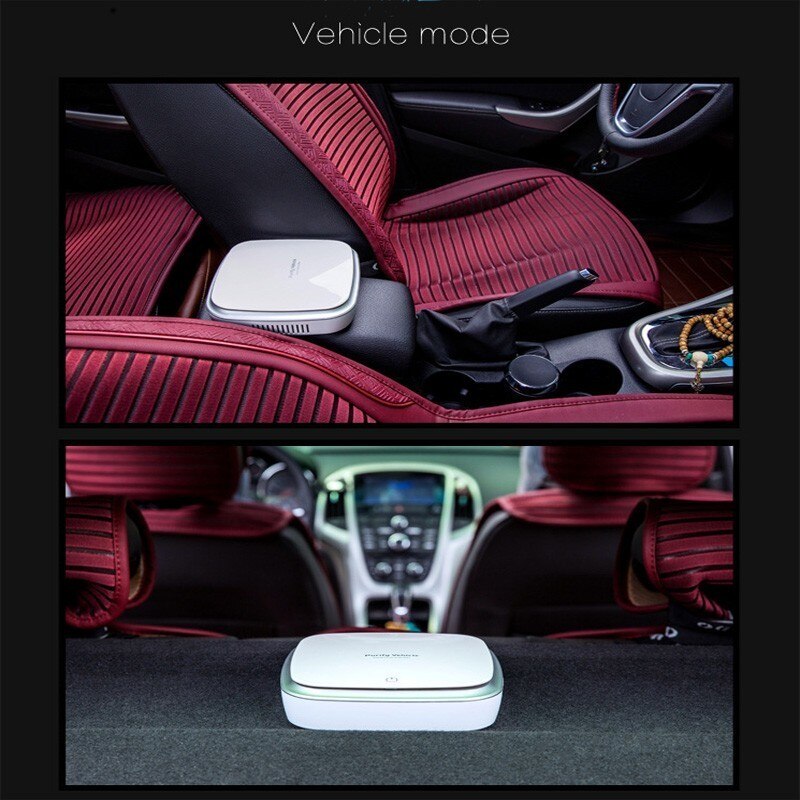 Purificador de aire portátil para coche, limpiador de iones negativos, barra de oxígeno, ionizador de ozono, accesorios de interior