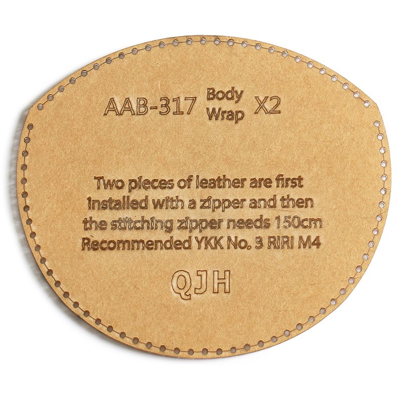 DIY Handmade Personality Zipper Coin Purse Coin Storage Bag Acrylic Template Handmade Leather Craft Bag Template