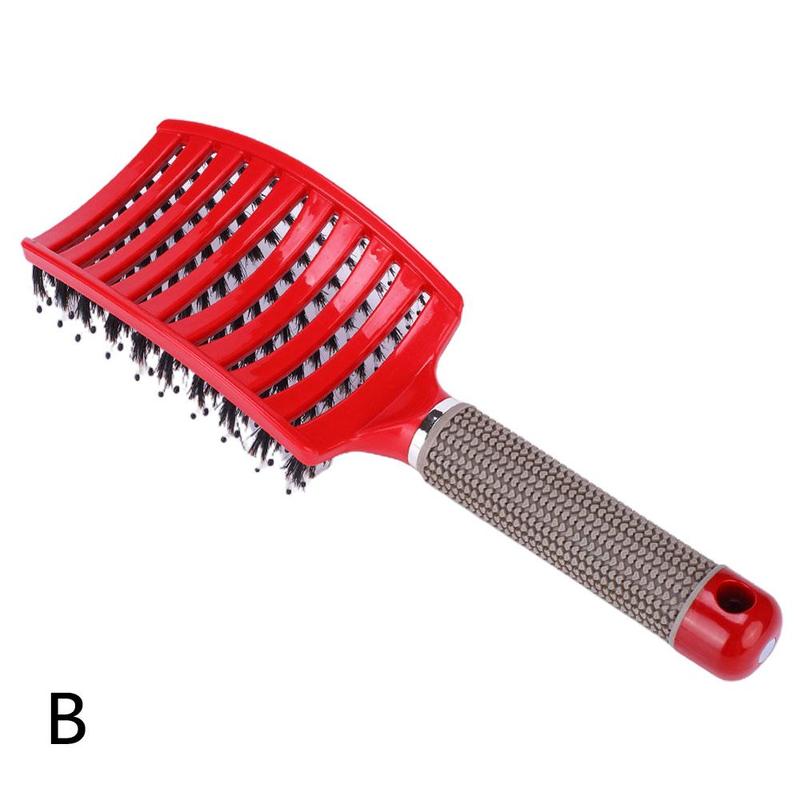Anti Klit Hairbrush Brushy Women Hair Scalp Massage Comb Bristle&amp;nylon Hairbrush Wet Curly Detangle Hair Brush Scalp Brush