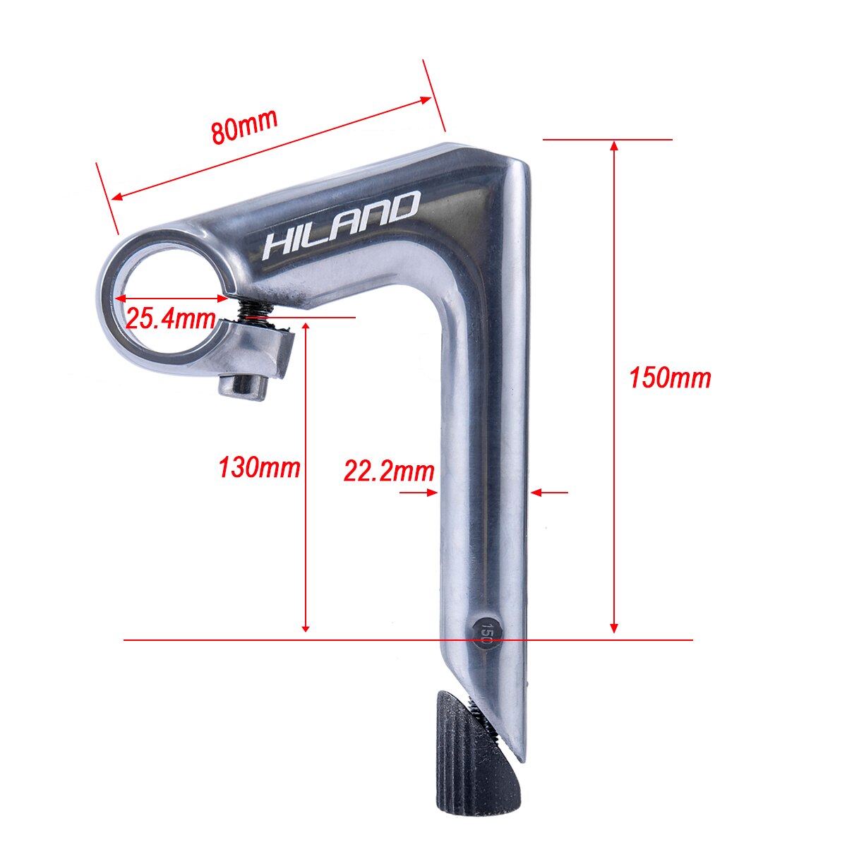 Road Bicycle Fixed Gear Retro Gooseneck Bike Stem Accessories Cycling Stem Part Suitable For 25.4mm Handlebar