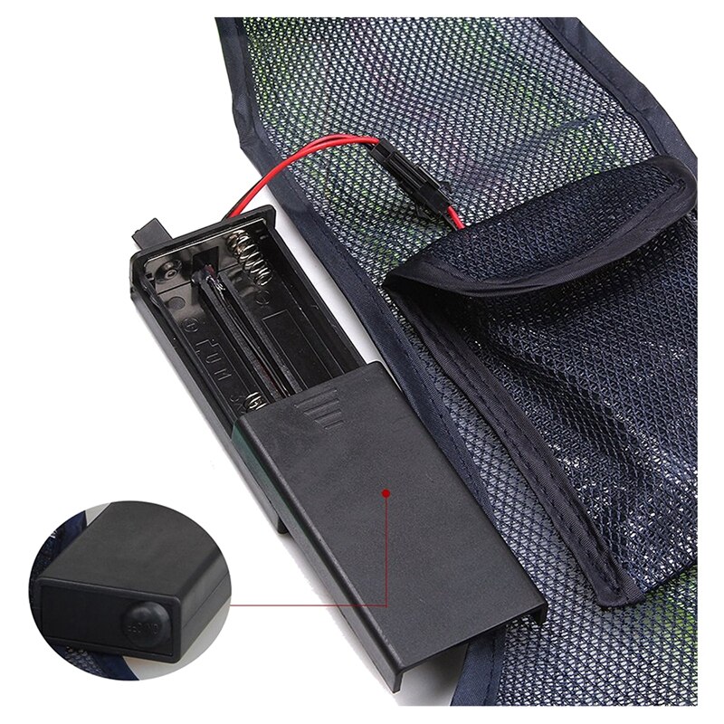 Chaleco de Seguridad 16 LEDs Chaleco de tráfico exterior ropa de advertencia de seguridad nocturna (sin baterías)