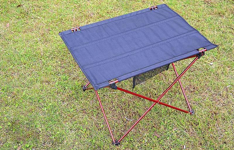 Bærbart aluminiumslegering ultra-let foldebord skrivebord lille størrelse foldbart bord bord camping udendørs picnic: S