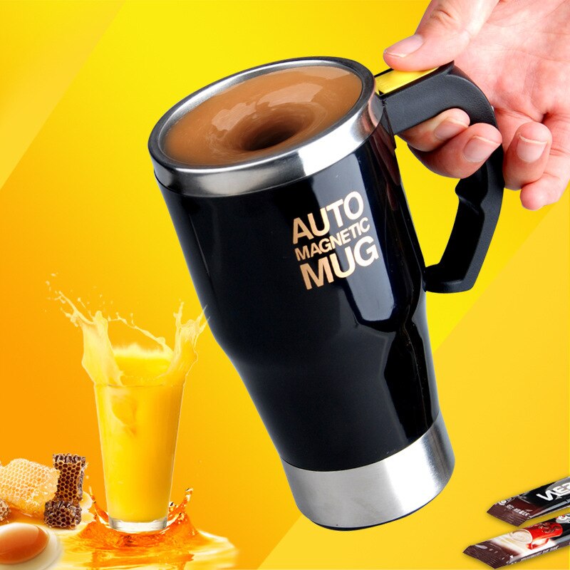 Magnetische Koffie Mengbeker Elektrische Automatische Mok 400Ml Elektrische Rvs Potten Coffeeware Voor Keuken Woonaccessoires