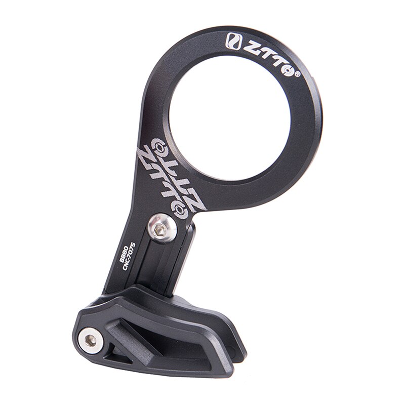 Guía para cadena bicicleta de montaña de aleación de aluminio de montaje CNC marcha única de tensor de cadena MTB bicicleta accesorios: ISCG BB black