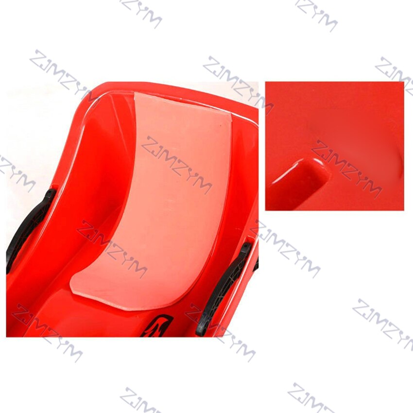 JK1225P High Backrest Thickened Antiskid Snowboarding Adults Sand Grass Skiing Board Outdoor HDPE Sleigh Children's Snowboard